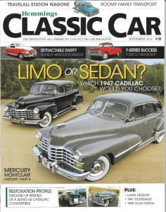 HEMMINGS CLASSIC CAR 2014 SEPT - F-250'S, PLAYBOY HARDTOP, '47 CADDYS